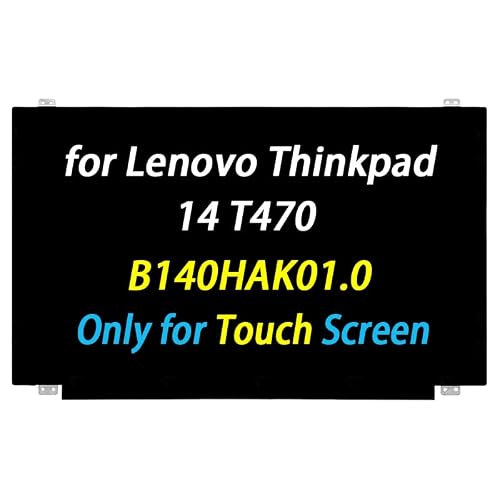 PEHDPVS 14.0" Screen Replacement B140HAK01.0 for Lenovo Thinkpad 14 T470 T470s T480 T480s DP/N:00NY421 00NY420 01HW768 00HW838 R140NWF5 R6 R1 LCD LED Screen Display 1920x1080 (Only for Touch Screen)
