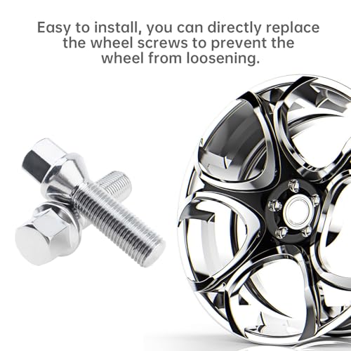 Image of 20pcs 14 x 1.5mm - 40mm 60mm Lengthen Cone - Shape Lug Nut Fit for Benz /BMW /Volkswagen, Durable Compact Wheel Lug Nuts Bolt