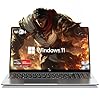 Portátil para juegos, computadora portátil de 16.0 pulgadas con AMD Ryzen 7 5825U (8C/16T, hasta 4.5GHz), 16 GB de RAM 512 GB NVMe SSD Windows 11, Radeon RX Vega 8 gráficos, WiFi 6, KB