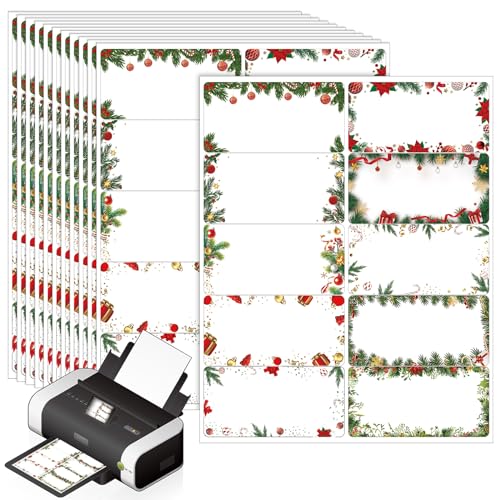 Étiquettes de Noël autocollantes Zhanmai pour sublimer vos enveloppes de vœux