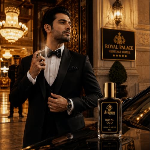 Image of Royal Oud - The King's Legacy | Luxury Extrait De Parfum for Men & Women | Raspberry, Rose, Saffron, Oud, Incense | Long Lasting Premium Unisex Perfume | Luxury Gift | 20ml
