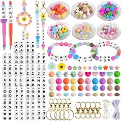 239pcs Letter Silicone Beads
