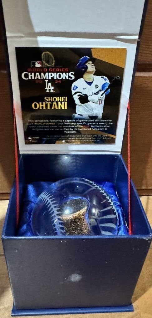 大谷翔平 ワールドシリーズ優勝記念 クリスタルボール 実使用 砂