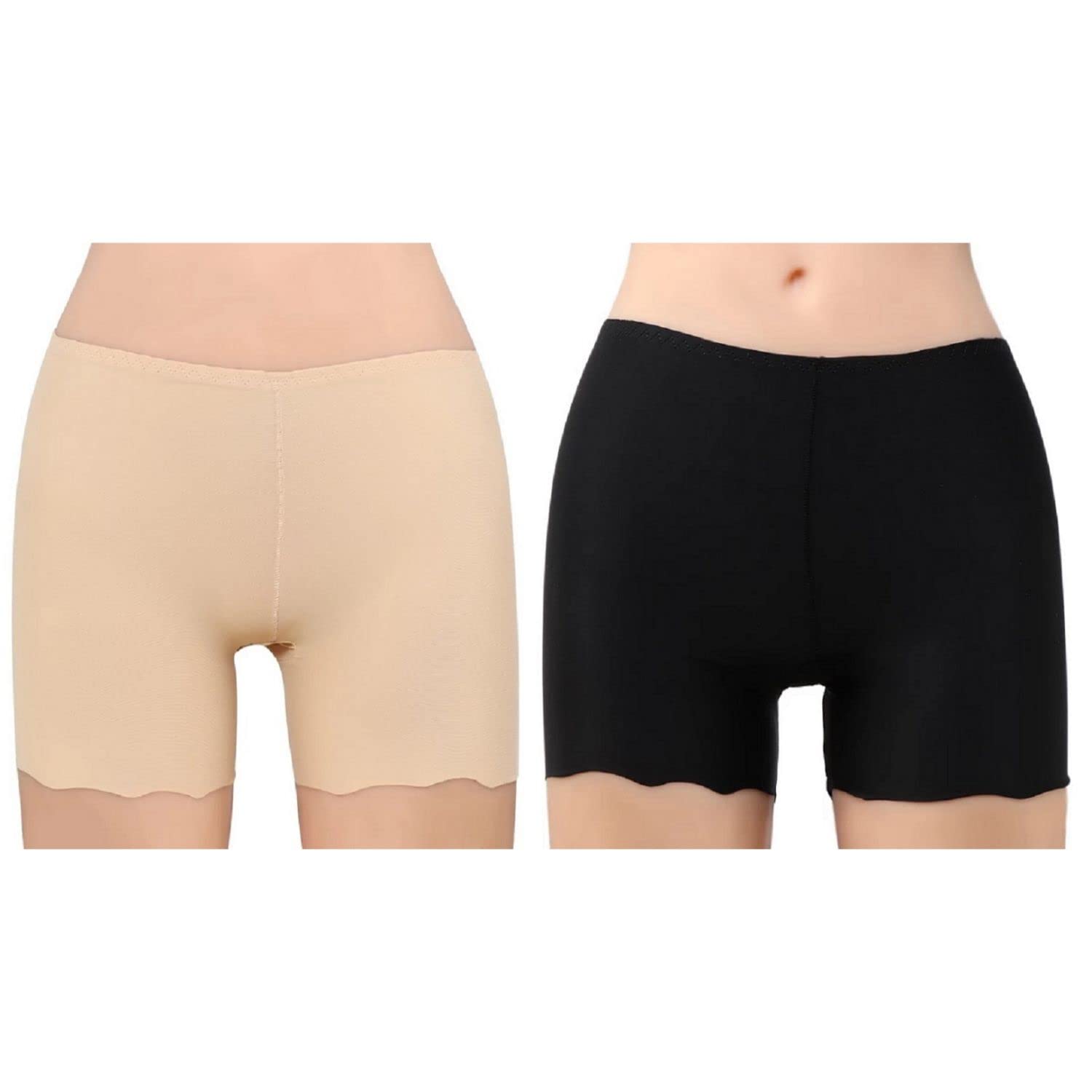 Women's/Girl's Seamless Smooth Ice Silk Boyshort Panty/Cycling Shorts/Under Skirt Shorts,Free Size