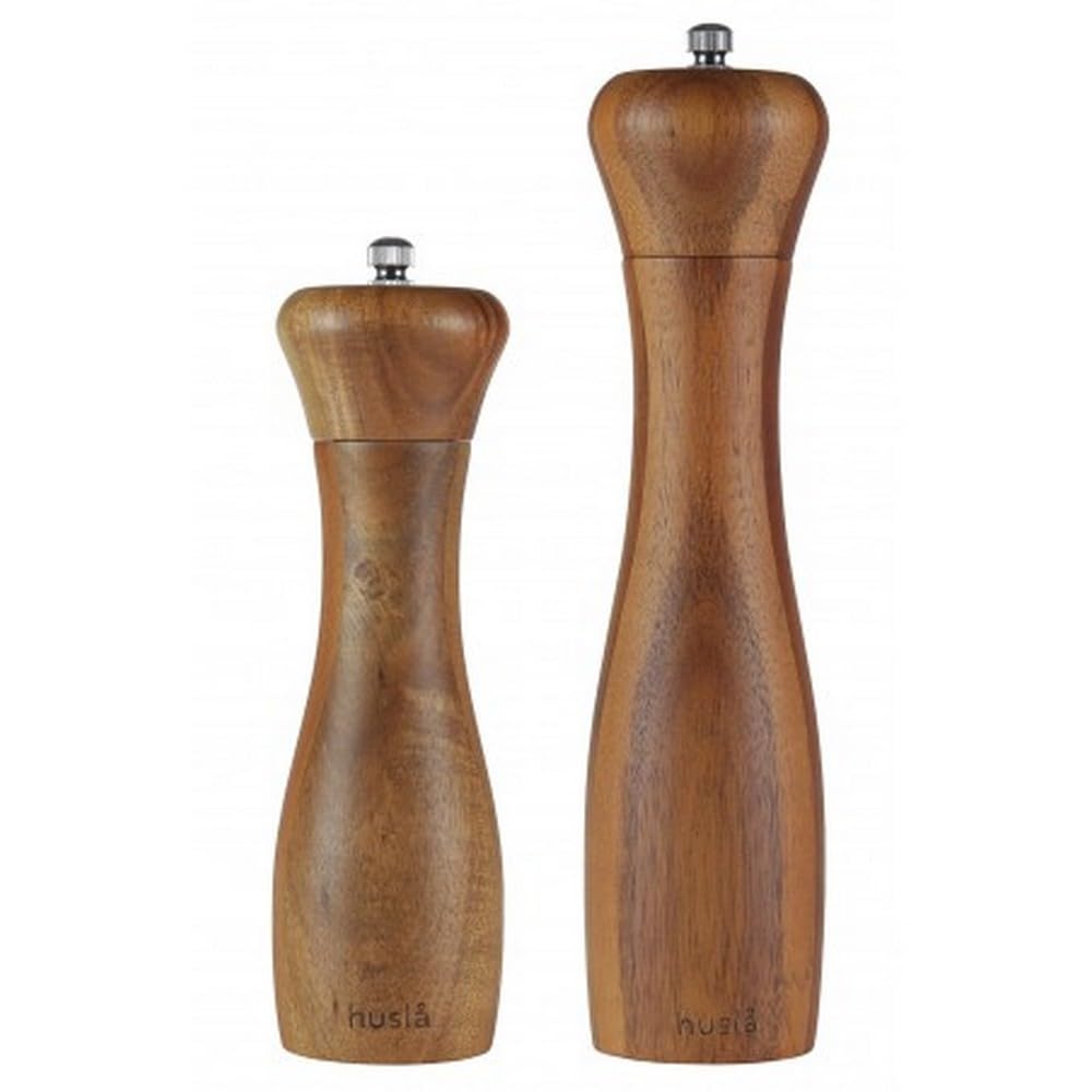 Set de mille sel et poivre en bois d'acacia 73911, le cadeau de crémaillère idéal