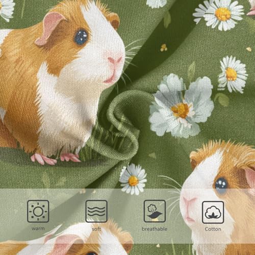 Wusikd Cute Brown Guinea Girls' Underwear Cotton Daisy Girls Briefs Soft Toddler Underwear 2T3