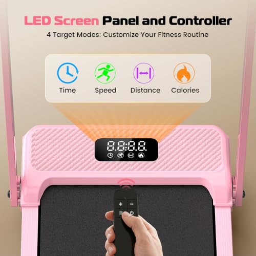Image of ANCHEER Walking Vibration Pad with Incline-Foldable Treadmill for Home