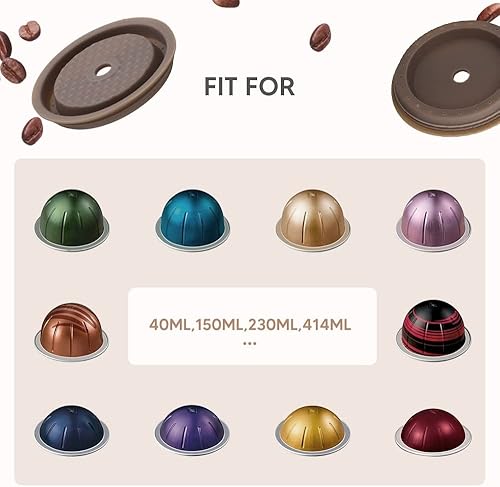 Miniatura 4 de 2 discos de café reutilizables recargables para cápsulas VERTUOLINA y VERTUO, compatibles con cápsulas NESPRESSO VERTUOLINE & VERTUO, 2 DISCOS