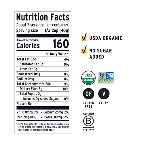 Image of purely elizabeth Superfood Oats, Original, Amaranth, Quinoa Flakes, Flax Seeds, Chia Seeds,Gluten-Free, Non-GMO, 10oz (3 Ct.) (Pack of 2)
