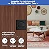 POFEIKTS Matte Black Pocket Door Hardware with Privacy Lock & Latch - Contemporary Style for Square Pocket Doors(1 Pack)