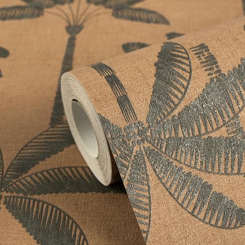 Papel pintado jungla exótica para crear un oasis tropical moderno en tu dormitorio u oficina 3