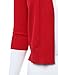 Women's Classic 3/4 Sleeve Open Front Cropped Cardigan RED L