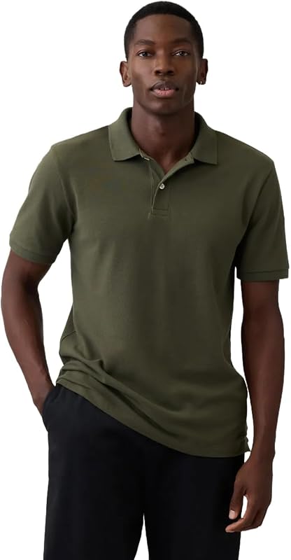 Gap Polo de piqué elástico para hombre