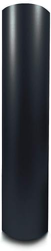 Calcomanía de vinilo fundido mate mate mate negro azabache de 5 pies x 9 pies, sin burbujas para interior