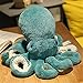 Produktbild Nicole Knupfer Krake Plüschtier Octopus Plüsch Puppe Spielzeug Große Geformt Cuddly Kuscheltier Oktopus Geburtstag Geschenke (Grün,30cm)