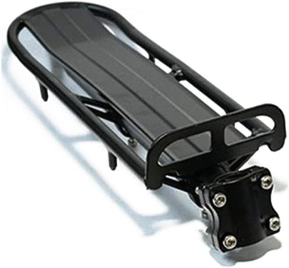 Bike Rear Rack,Bike Rack,Bike Aluminum Touring Carrier Frame Mounted for Heavier Top Side Loads Black 1pc