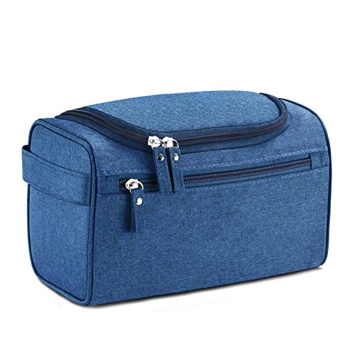 MMEI Bolsa de Aseo de Viaje Organizador con Cremallera Impermeable Bolsa de Ducha de Maquillaje cosmético Colgante con Compartimento Grande para Hombres Mujeres para Viajes de Vacaciones Gimnasio
