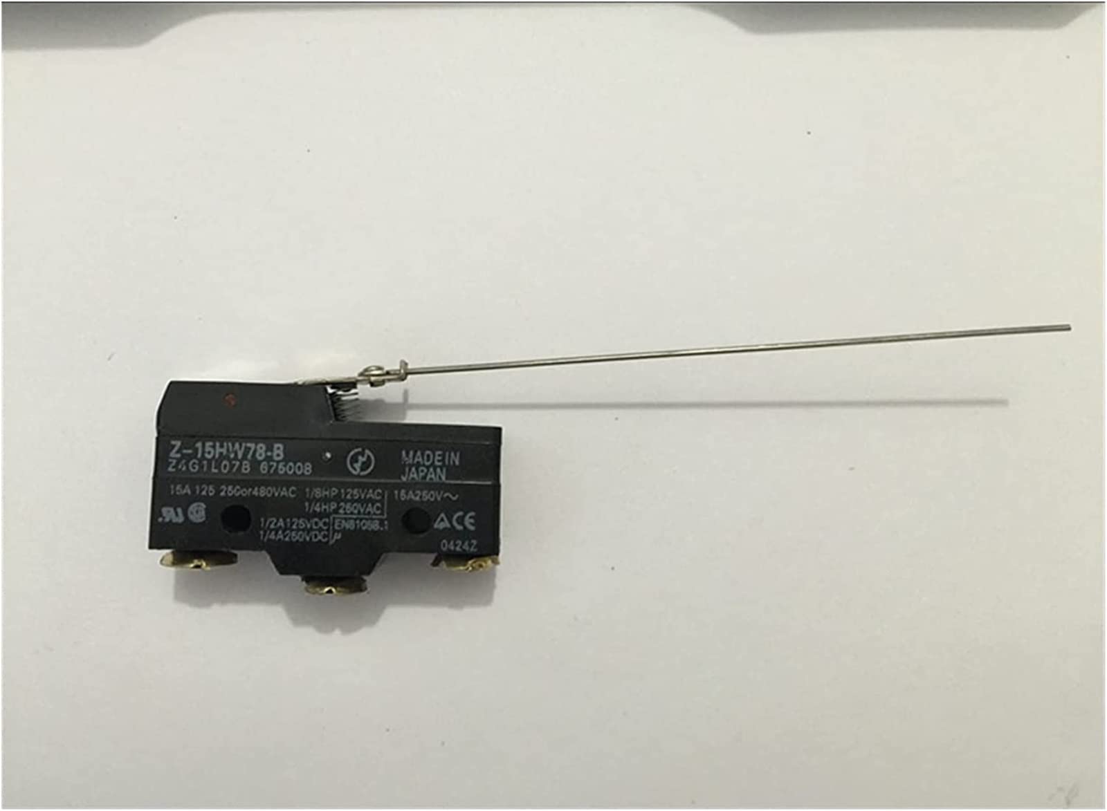 Micro-interrupteur auto-réinitialisation Z-15HW78-B avec contact argent 15A
