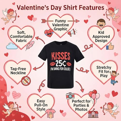 Image of Boys Short Sleeve Funny Graphic Tees for Toddler to Big Kid