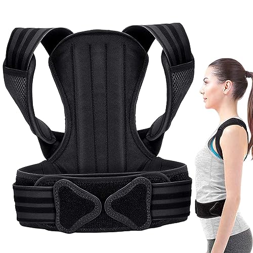 Faja lumbar para la postura, corrector de postura para mujer, cinturón de postura ajustable, faja lumbar ligera para la espalda baja de los hombres, cinturón corrector de espalda, espalda cómoda