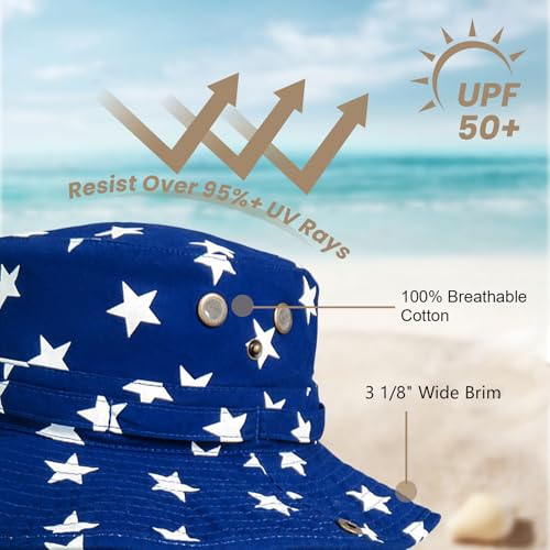 Image of Bucket Hat Wide Brim UV Protection Sun Hat Boonie Hats Fishing Hiking Safari Outdoor Hats for Men and Women