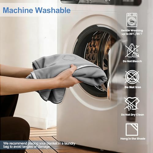 Image of Cooling Blanket King(90 inchx104 inch), Double-Sided Cold Blanket for Hot Sleepers
