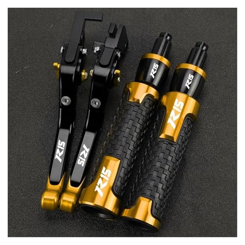 ���]�Ԃ̃n���h���o�[�G���h ���}�nYZF R15M R15 V4�I�[�g�o�C�N���b�`���o�[�u���[�L���o�[�Z�b�g���߉\�Ȑ܂肽���݃n���h���o�[�ɍœK(Gold2)