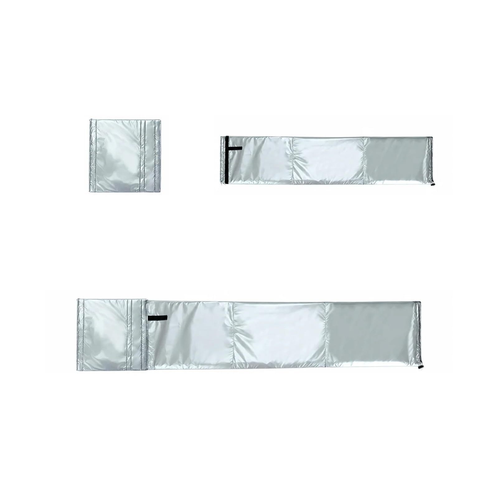 Shiketong Silver Set Air Conditioner Hose Cover Waterproof Heat Insulation Dustproof Exhaust Pipe Protection Cover Energy Saving Adjustable Ac Exhaust Hose(Silver Set)