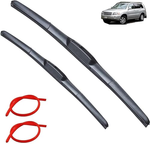 Miniatura 1 de Escobillas de limpiaparabrisas delantero compatibles con Toyota Highlander XU20 2000-2007, limpiaparabrisas para ventanas, cepillos de lluvia de