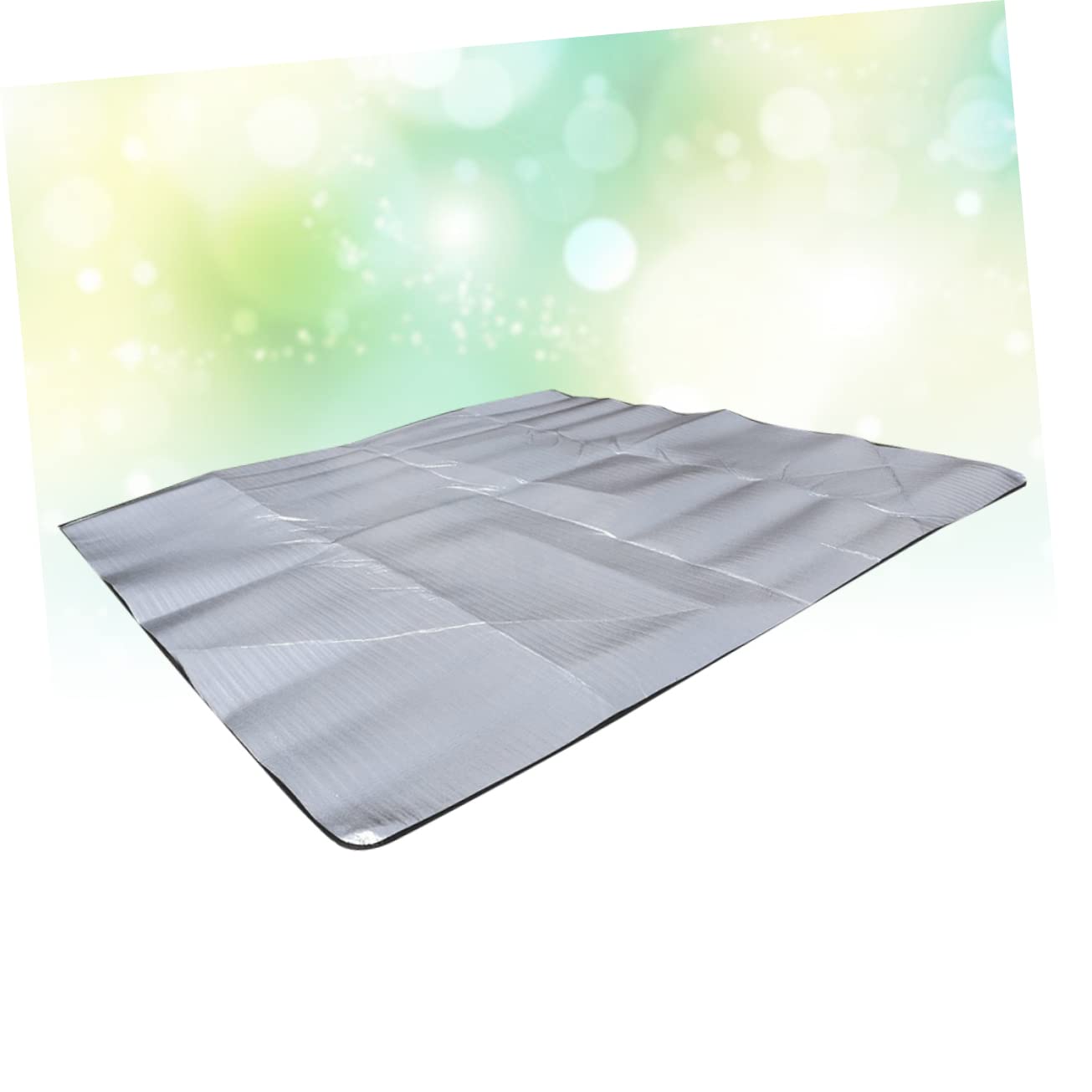 Esterilla de Camping 200x200 Cm 2,5 Mm Aluminio Portátil Aislante para Picnic y Actividades al Aire Libre con Bolsa Ligera y Cálida para Senderismo y Playa