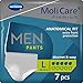 Price comparison product image MoliCare Premium Men Pants, Discreet Usage for Bladder Weakness Specially for Men, Aloe Vera, 5 Drops, Size L, Pack of 7