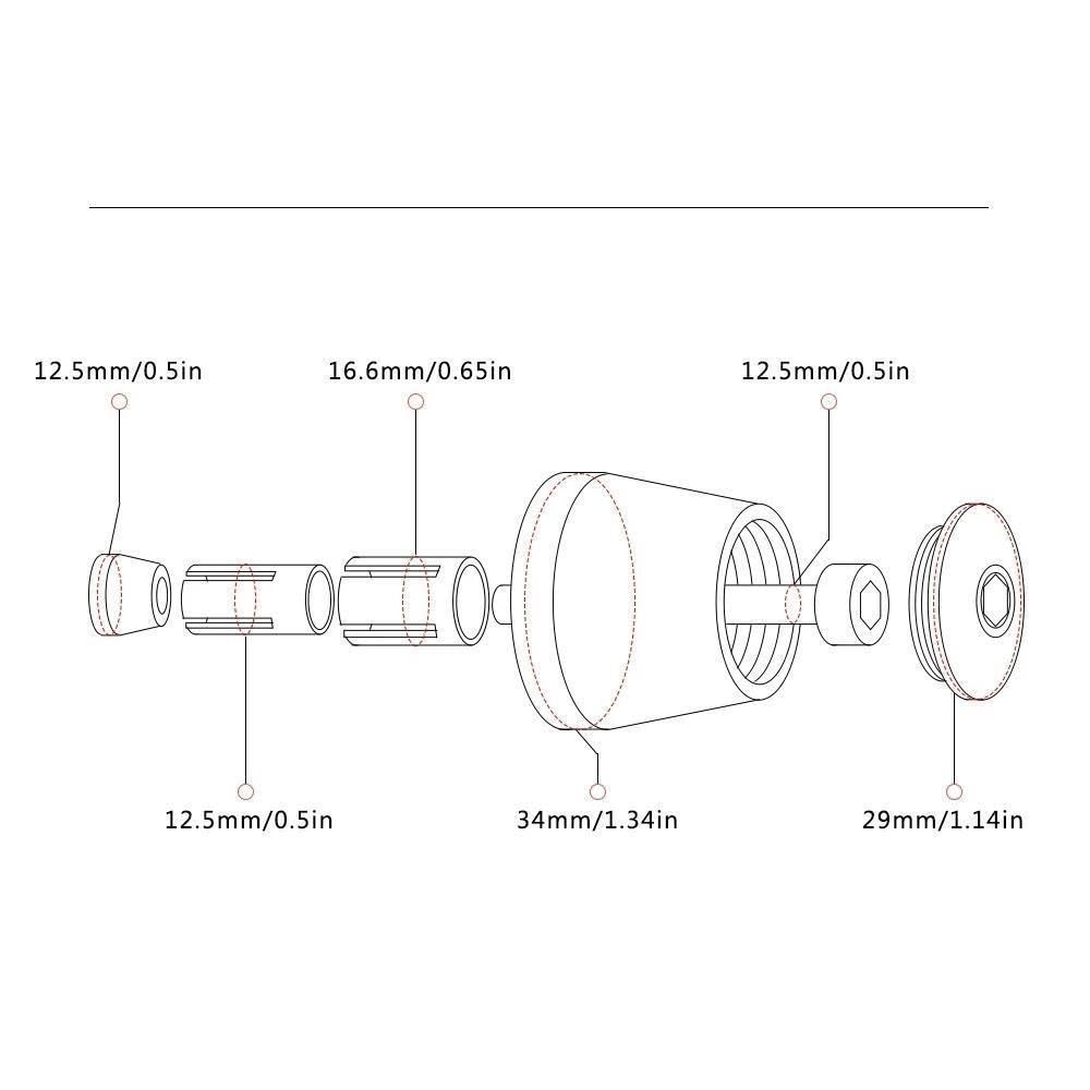Handlebar Plug for Kawasaki Ninja ZX14R ZX-14R 2006-2012