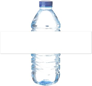 Mr-Label 8.11"2" Waterproof Matte White Water Bottle Labels for Inkjet/Laser Printer Self-Adhesive Wraparound - for Wedding|Baby Shower|Corporate Event 25 Sheets Total 125 Labels