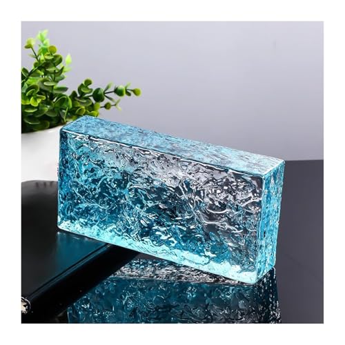 Znqndsr Kristallziegel Blau Glasbaustein