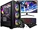 Computek Gaming PC Desktop Computer Bundle, i7-3770 3.90GHz, 16GB RAM, GT 730 2GB, 256GB SSD + 1TB HDD, 500W 80+ PSU, Black 6 Fan RGB Case, WiFi, Windows 11, 22" Monitor