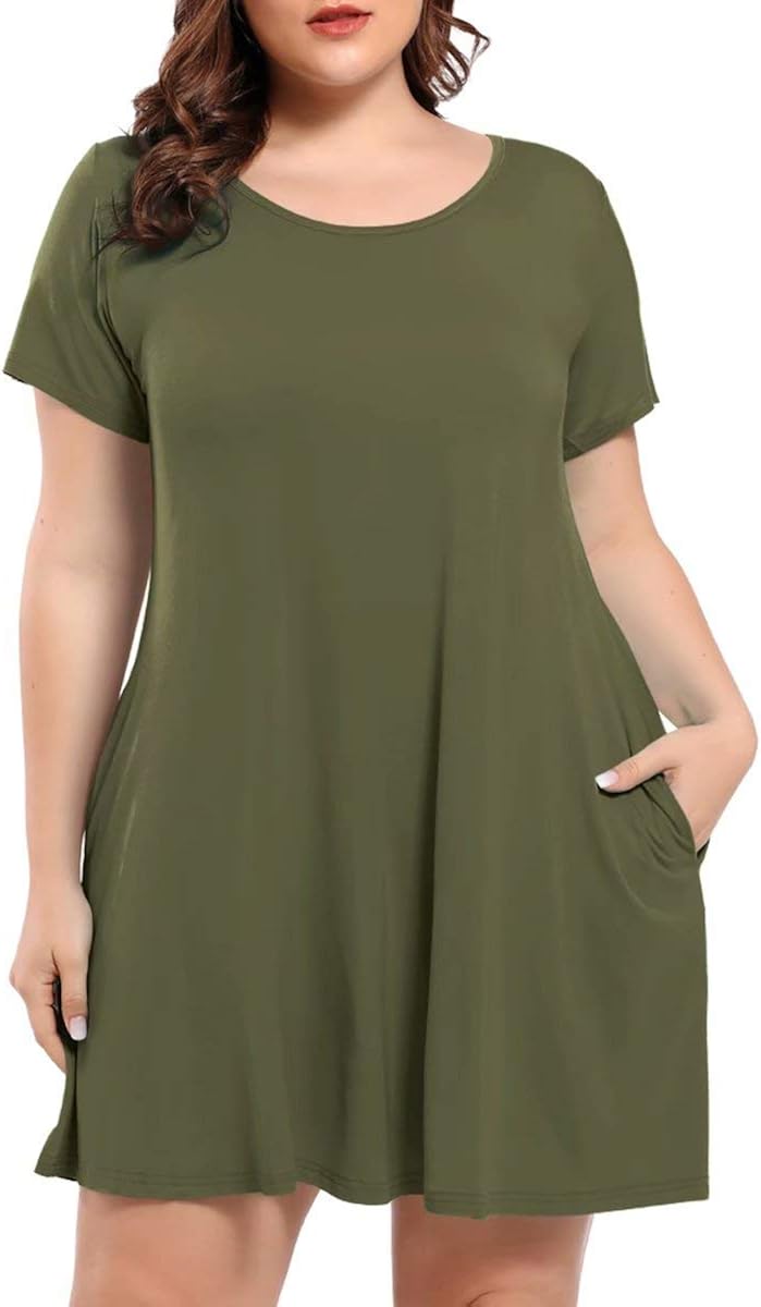 Plus size t shirt swing dress Clearance