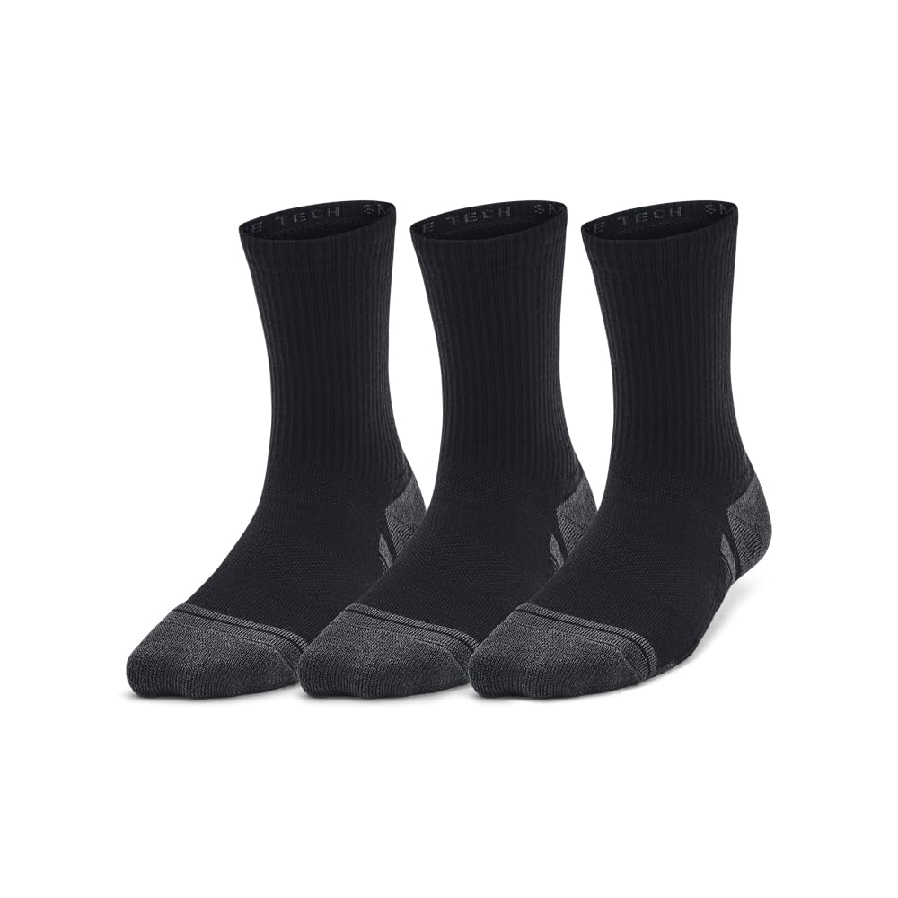 Under Armour Y Perform Tech 3p Crew - Black, Black, Jet Gray - SM