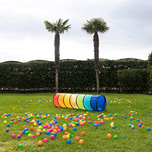 NUBUNI Kinder Tunnel XL 180 cm Kinder Krabbeltunnel