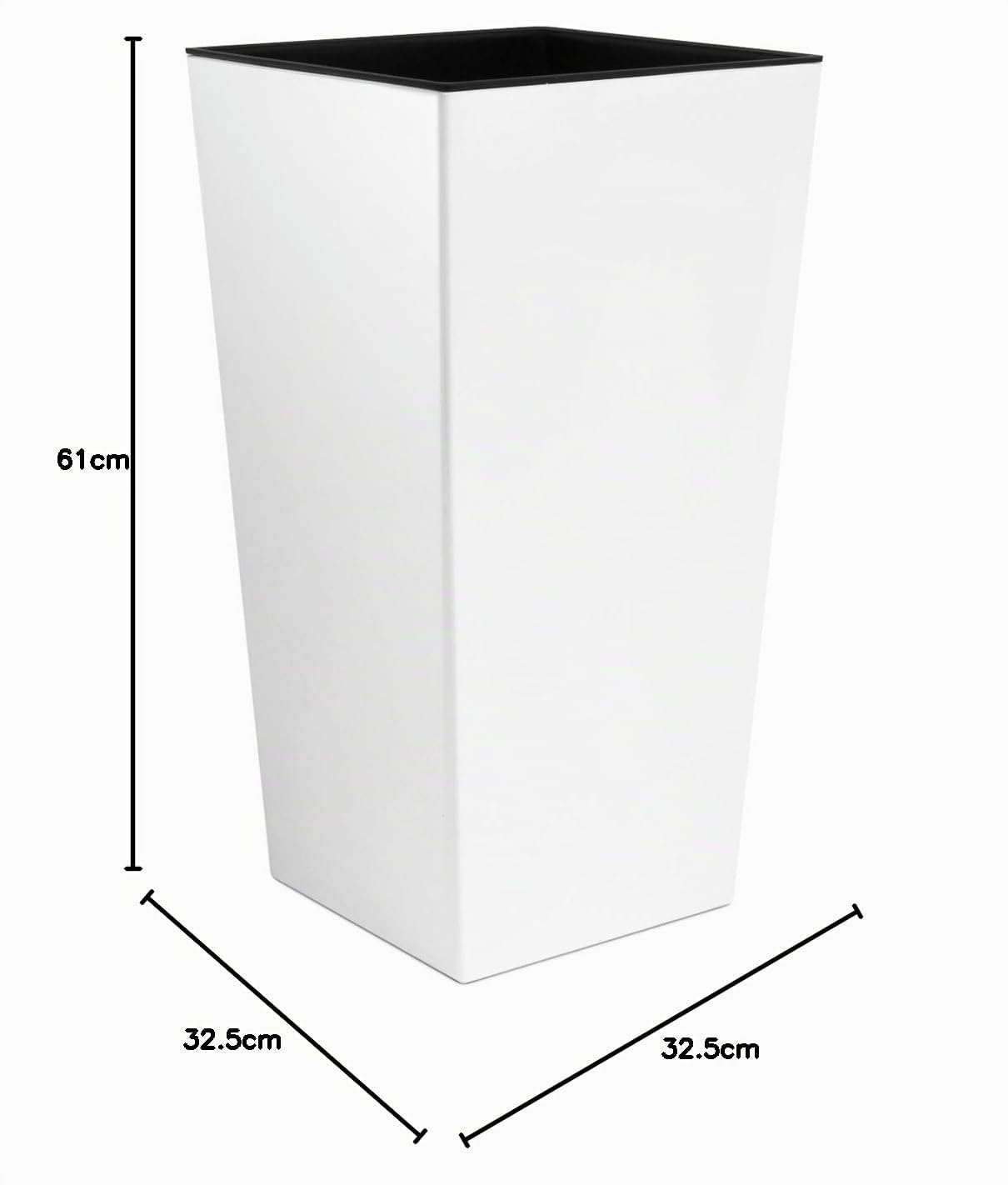 Prosperplast Vaso da fiori con inserto Urbi Square