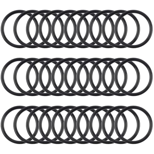 Framendino, 30 Pack 2 Inches Plastic Dream Catcher Rings Hoops for DIY Floral Craft Black