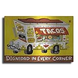 Luxe Metal Art 'Taco Truck' by Jorge R. Gutierrez, 16'x12'