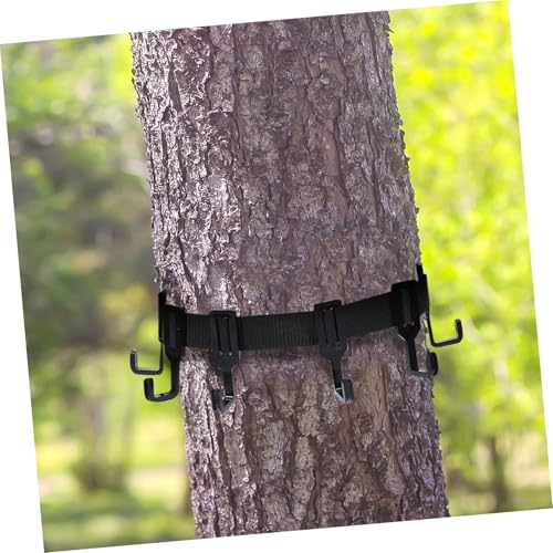 GANAZONO 1 Set Tree Strap Hangers with Heavy Duty Outdoor Gear Holder for Camping and Hunting Multiple Hooks for Equipment Organization and Accessibility