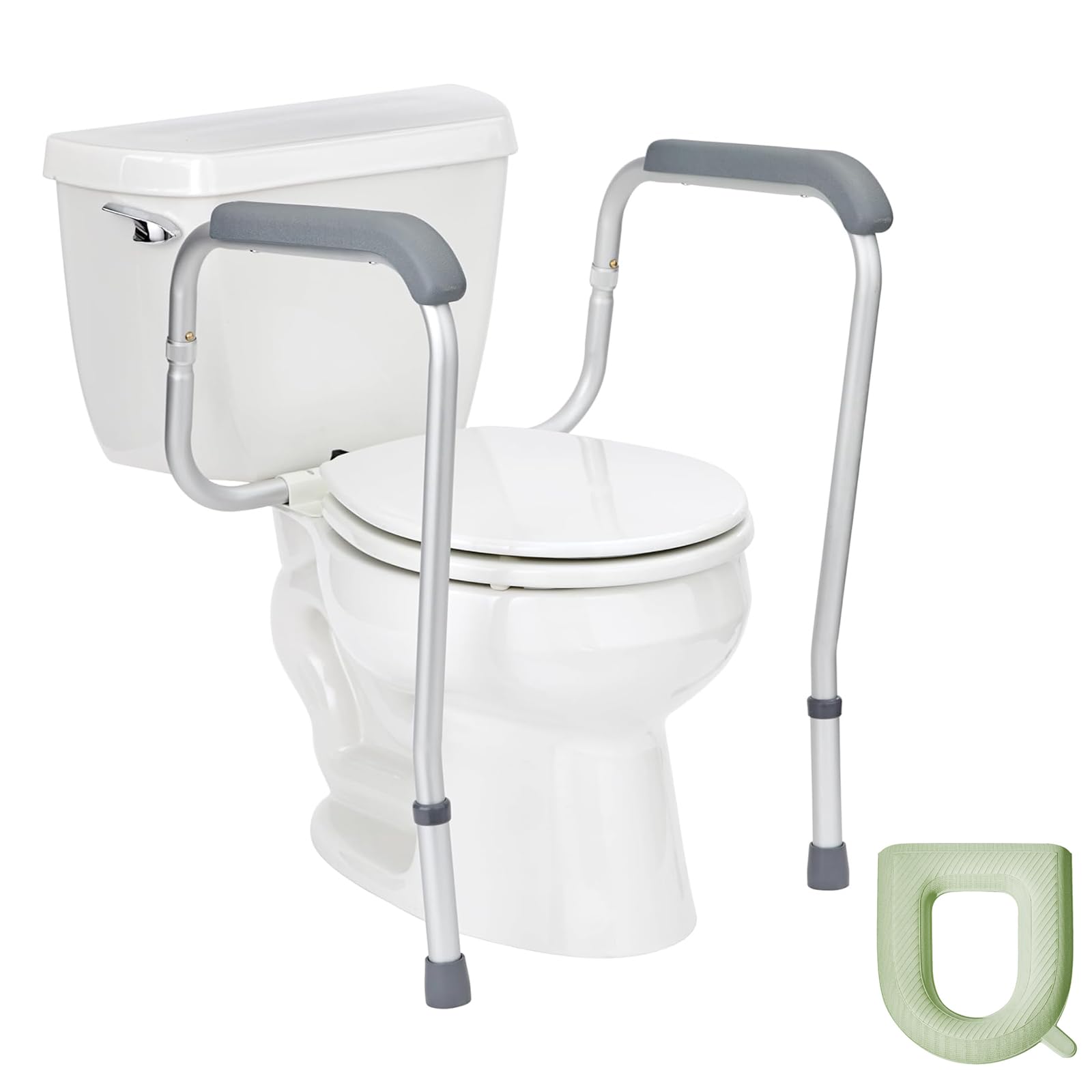 STAYOUNG Chassis Safety Bars For Toilet With Rubbers - Toilet Rails,Handrail for Elderly and Disabled People,Pregnant Women