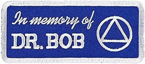 Parche en memoria del Dr. Bob Patch, AA SobrietyParches de Estados Unidos para coser y planchar con apliques bordados, emblema de logotipo militar