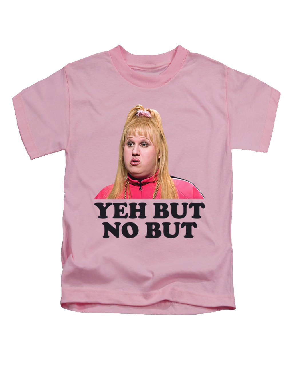 New Spirit Original Unisex Baby Pink Yeh But No But, Vicky Pollard, British Comedy Humour Meme Novelty Viral Tee T-Shirt Funny T Shirt Top