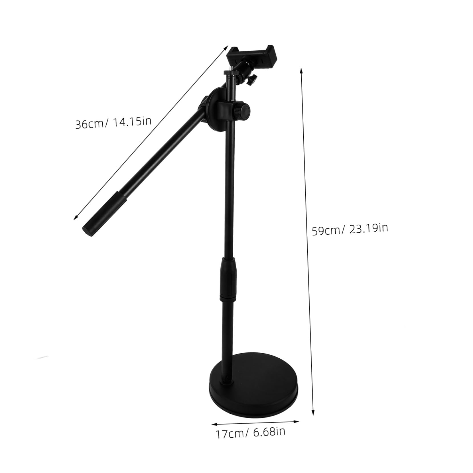 360grado Supporto per Telefono da Scrivania Supporto per Fotocamera da Tavolo da Soffitto Attacco da Scrivania in Piedi Braccio per Ufficio