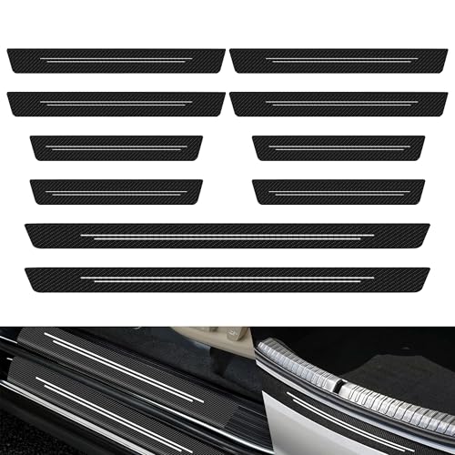 10 Piezas Protectores Umbral Puerta, Protectoras para Umbral de Puerta, Pegatinas Umbral de Puerta de Coche Protector Puerta Coche para Mayoría de los Coches