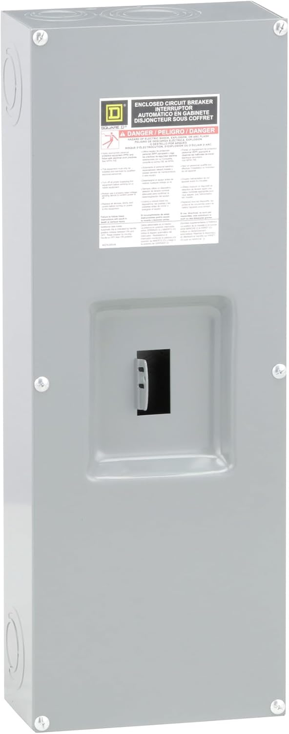 SCHNEIDER ELECTRIC Enclosure 240-Volt 225-Amp Q23225NS Molded Case Circuit Breaker 600V 250A