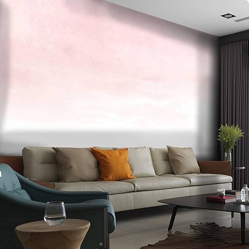 Miniatura 3 de Papel tapiz de impresión en lienzo degradado de fondo de acuarela rosa en sutil estilo pálido que se desvanece a autoadhesivo, papel tapiz de