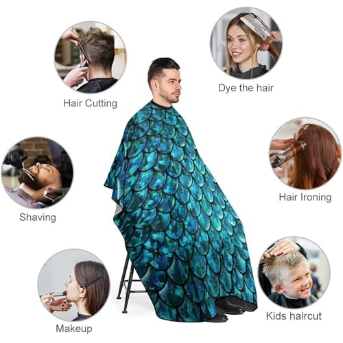 Peignoir de coiffeur à séchage rapide et cape de barbier ajustable - 4